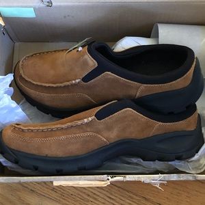 Land’s End Suede Slide Moccasins Men’s 10.5